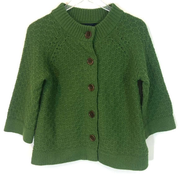 boden green cardigan